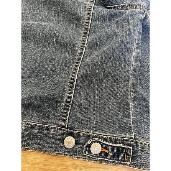 Vintage Levi’s Women’s Blue Jean Denim Faux Fur Collar Jacket M - Picture 6 of 9